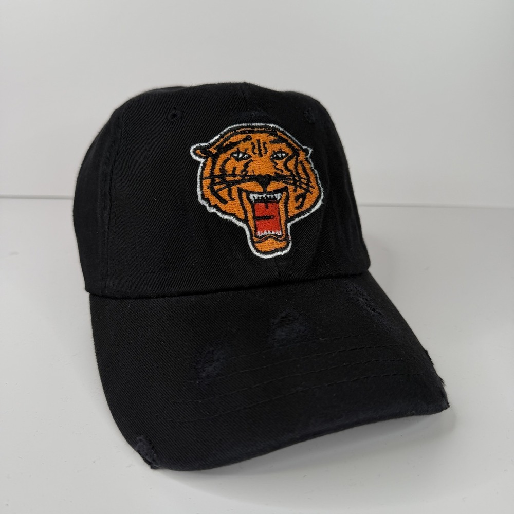 Brooklyn Tigers Hat Cap Fitted Mens L/XL Black NFL Vintage Logo Retro Brand